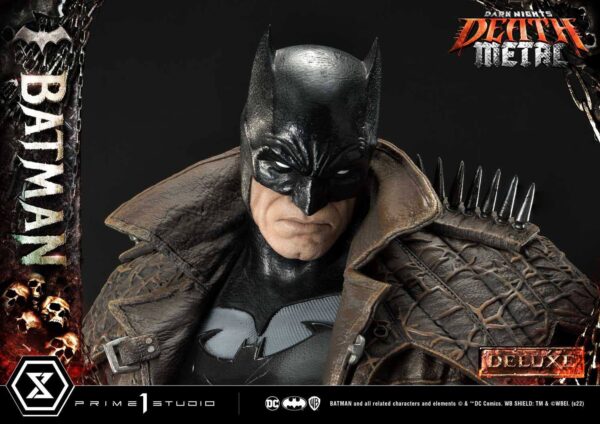 Descubre el apasionante mundo de Estatua Death Metal Batman Deluxe.
