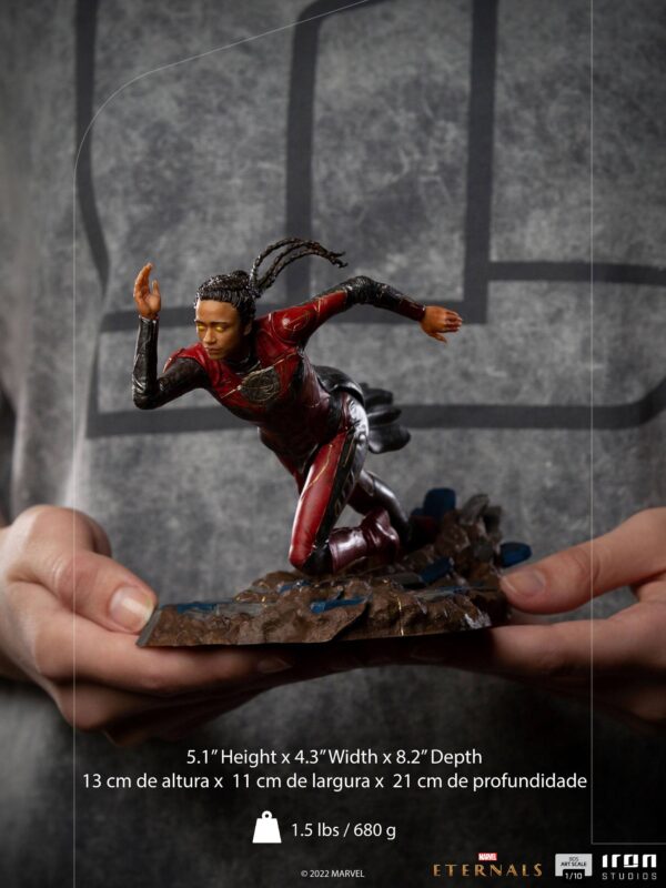 Descubre el apasionante mundo de Estatua Eternals BDS Art Scale Makkari.