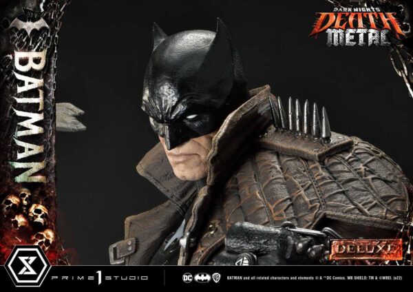 Descubre el apasionante mundo de Estatua Death Metal Batman Deluxe.