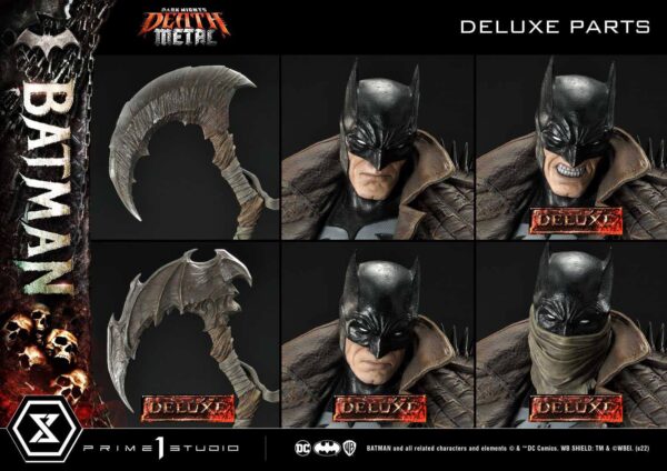 Descubre el apasionante mundo de Estatua Death Metal Batman Deluxe.