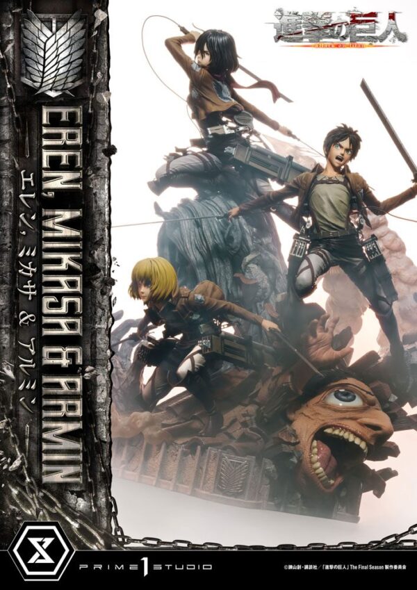 Descubre el apasionante mundo de Estatua Eren Mikasa y Armin.