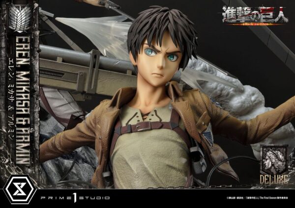 Descubre el apasionante mundo de Estatua Eren Mikasa y Armin Deluxe.