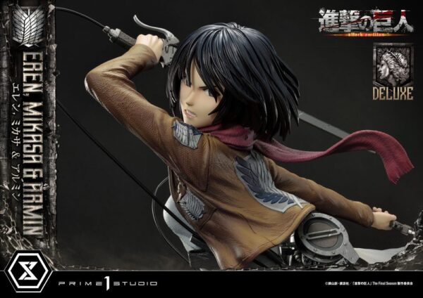 Descubre el apasionante mundo de Estatua Eren Mikasa y Armin Deluxe.