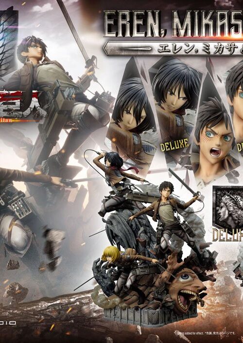 Descubre el apasionante mundo de Estatua Eren Mikasa y Armin Deluxe.