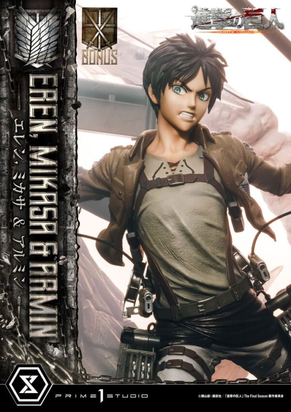 Descubre el apasionante mundo de Estatua Eren Mikasa y Armin Deluxe.