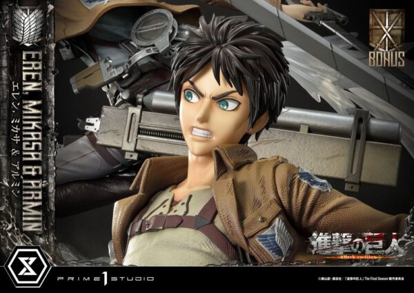 Descubre el apasionante mundo de Estatua Eren Mikasa y Armin Deluxe.