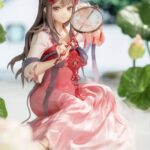 Descubre el apasionante mundo de Estatua Lotus Reflection Hanfu Girls.