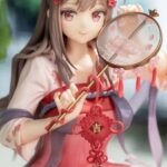 Descubre el apasionante mundo de Estatua Lotus Reflection Hanfu Girls.