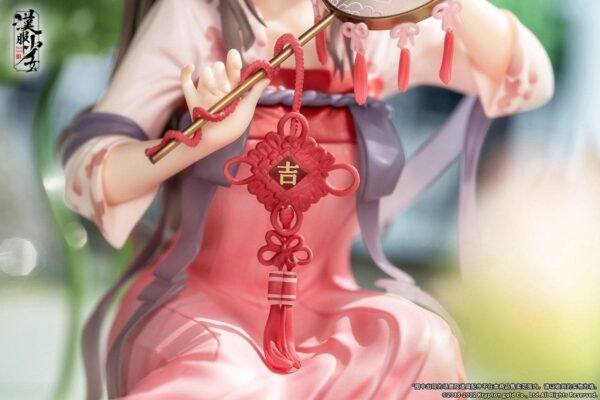Descubre el apasionante mundo de Estatua Lotus Reflection Hanfu Girls.