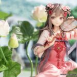Descubre el apasionante mundo de Estatua Lotus Reflection Hanfu Girls.