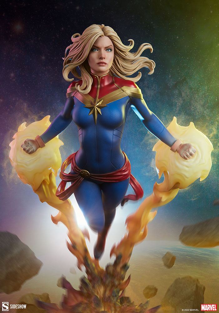 Descubre el apasionante mundo de Estatua Premium Format Captain Marvel.