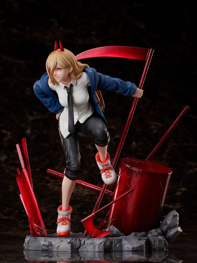 Descubre el apasionante mundo de Estatua Chainsaw Man Power 22cm.