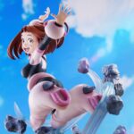 Descubre el apasionante mundo de Estatua Ochaco Uraraka 23cm.