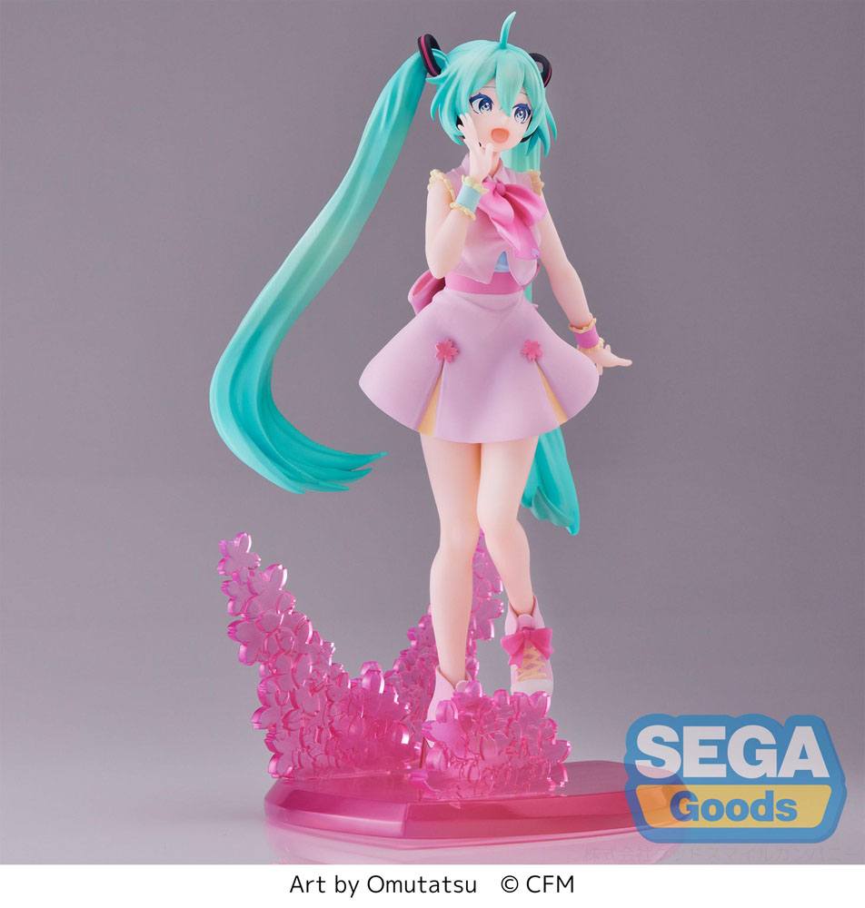 Descubre el apasionante mundo de Estatua Luminasta Sakura Miku Omutatsu.