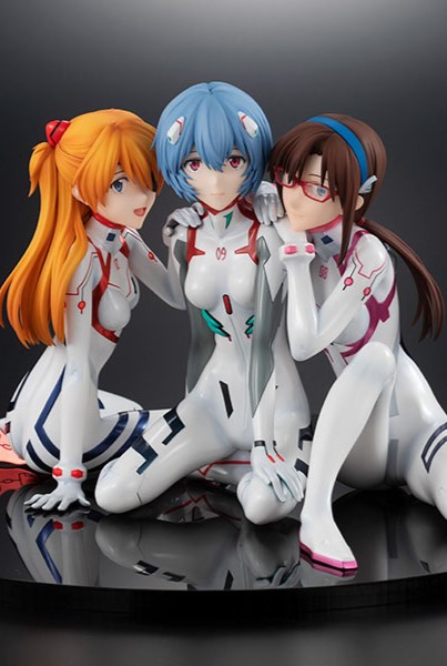 Estatua Evangelion Asuka Rei Mari Newtype