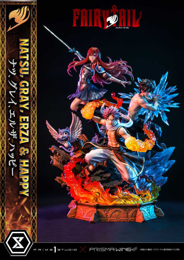 Descubre el apasionante mundo de Estatua Natsu Gray Erza Happy Bonus Deluxe.