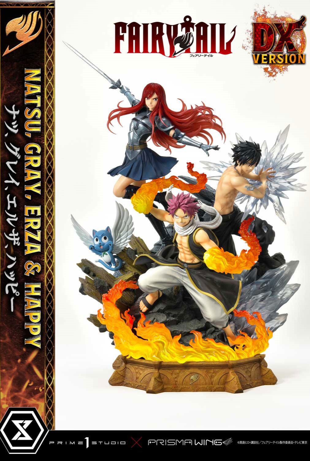 Descubre el apasionante mundo de Estatua Natsu Gray Erza Happy Deluxe.