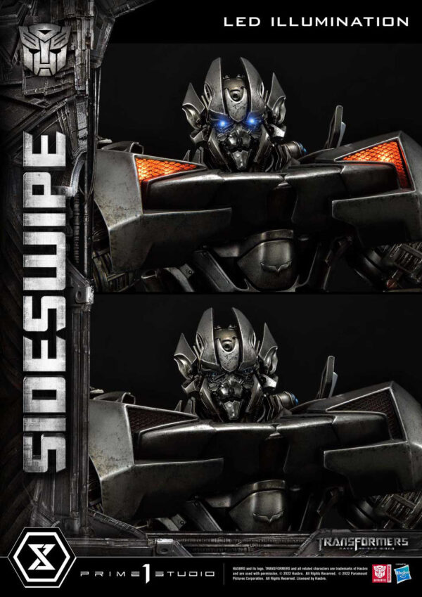 Descubre el apasionante mundo de Estatua Transformers Sideswipe 57 cm.