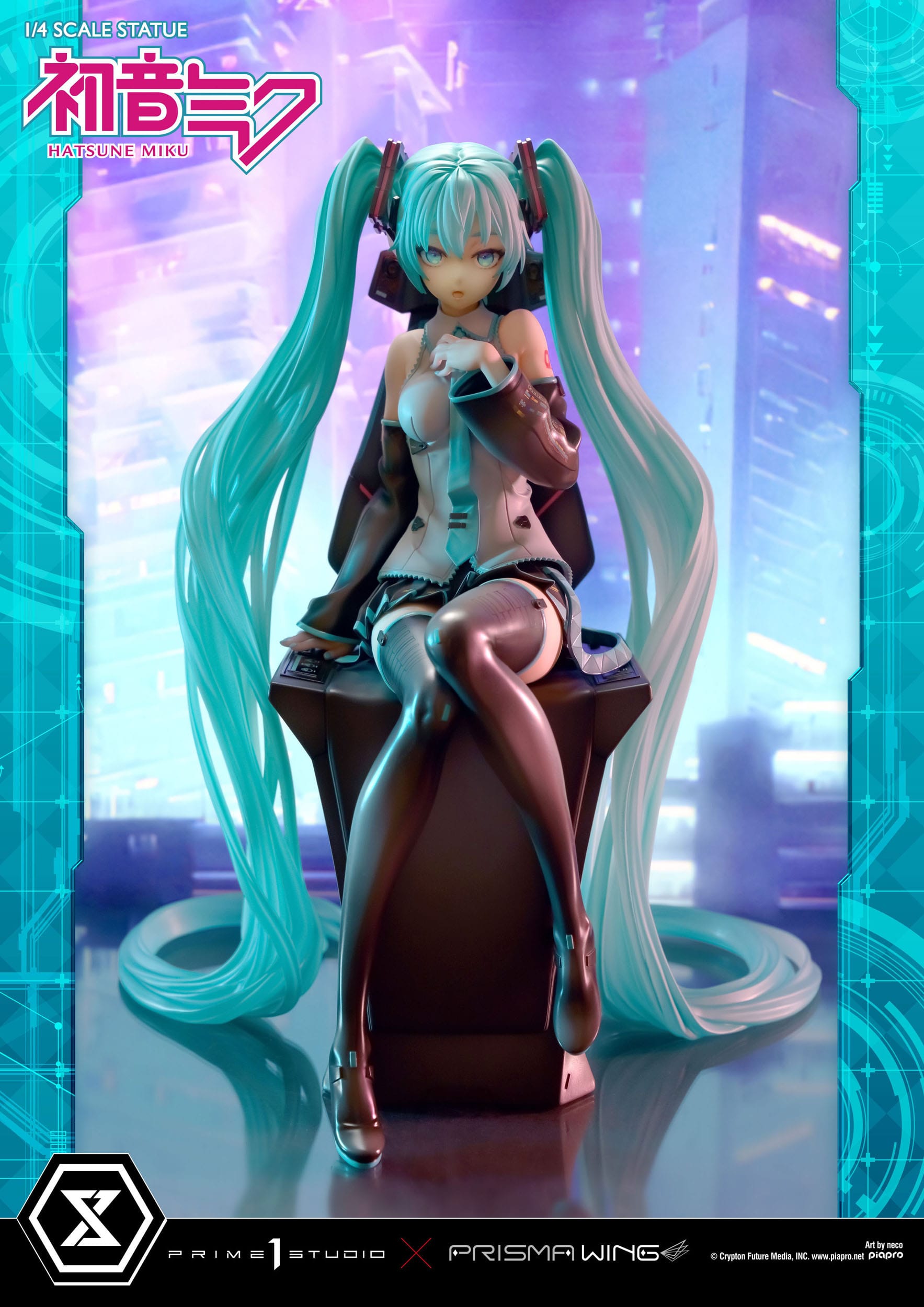 Descubre el apasionante mundo de Estatua Hatsune Miku Art by neco.