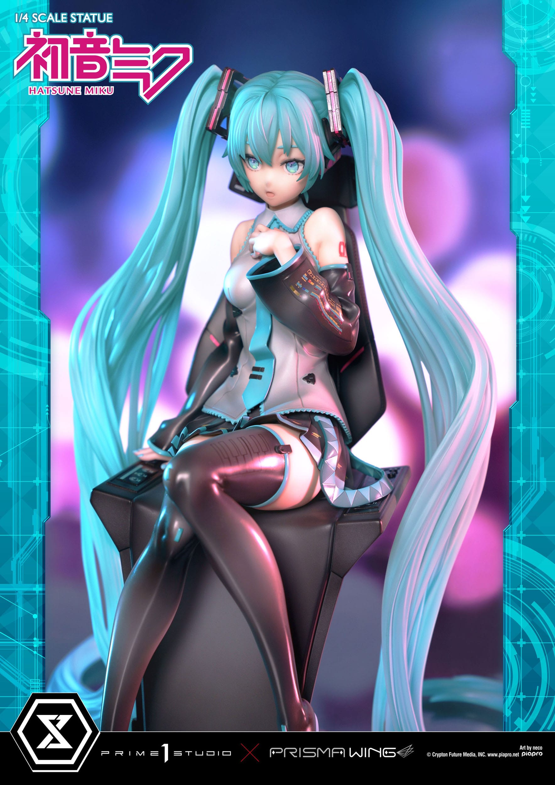 Descubre el apasionante mundo de Estatua Hatsune Miku Art by neco.