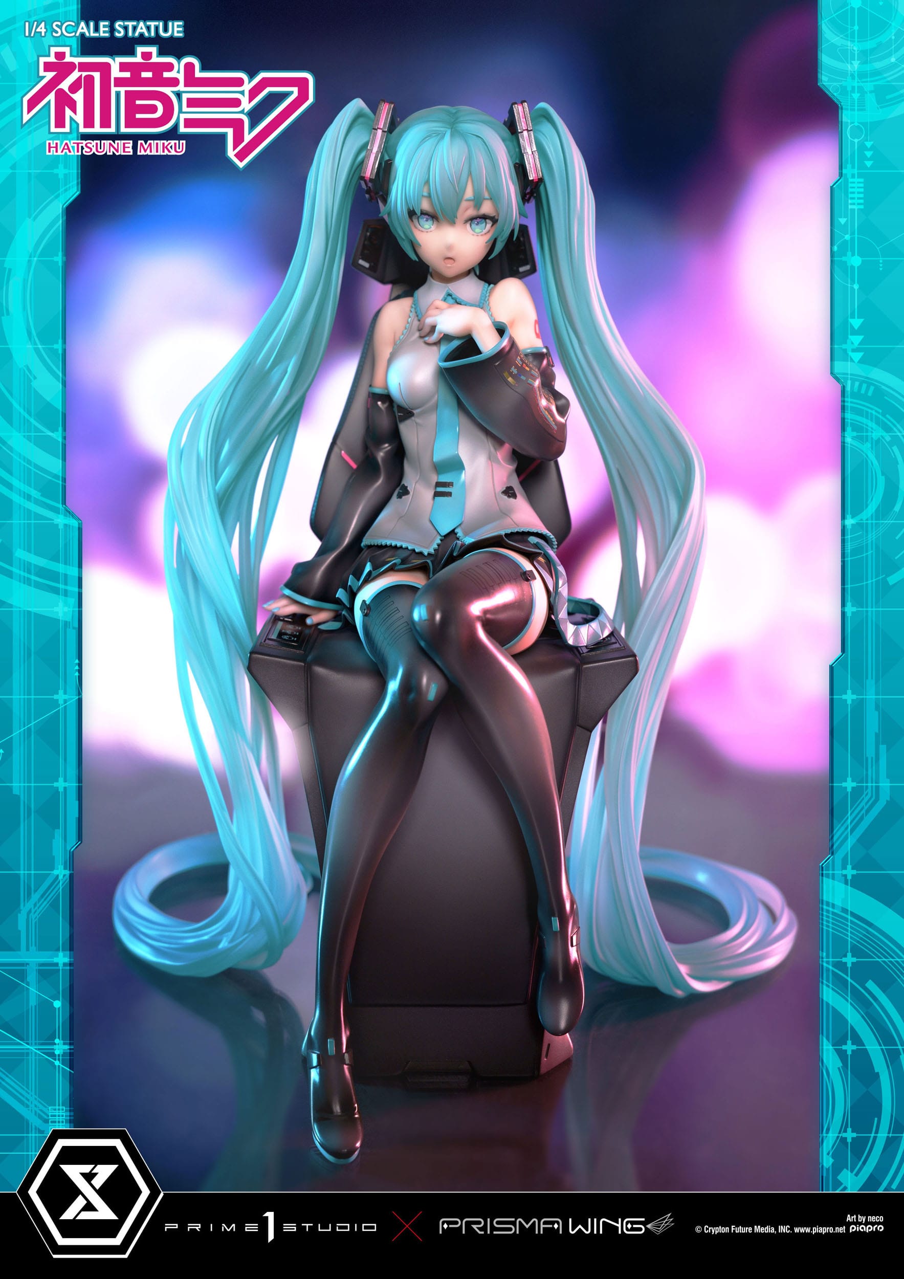 Descubre el apasionante mundo de Estatua Hatsune Miku Art by neco.