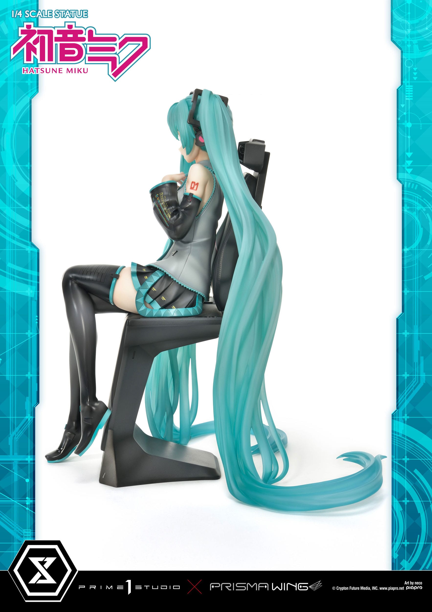 Descubre el apasionante mundo de Estatua Hatsune Miku Art by neco.