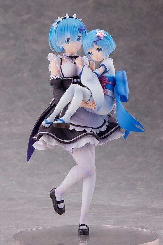 Estatua ReZero Rem y Childhood Rem