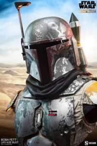 Descubre el apasionante mundo de Busto The Mandalorian Boba Fett 81 cm.