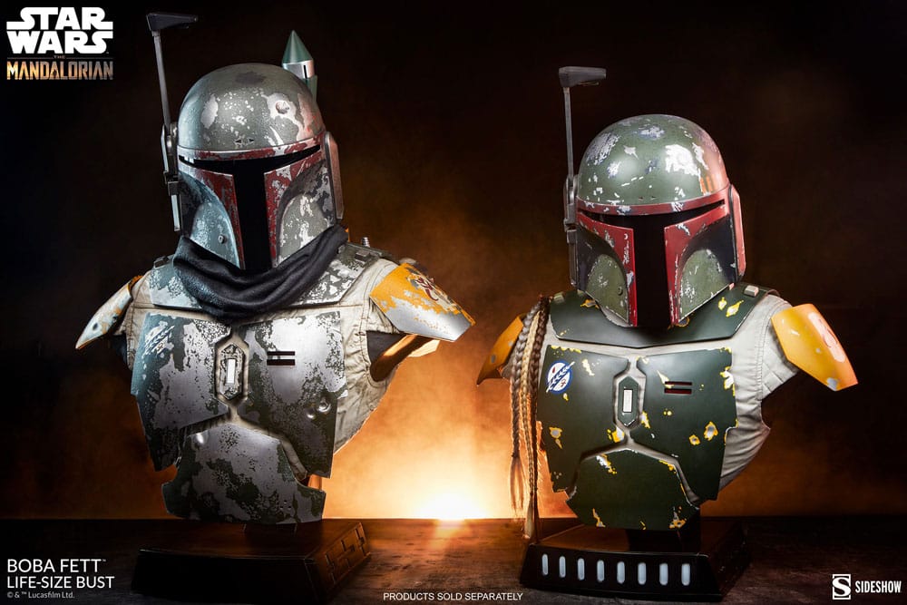 Descubre el apasionante mundo de Busto The Mandalorian Boba Fett 81 cm.