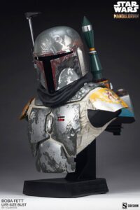 Descubre el apasionante mundo de Busto The Mandalorian Boba Fett 81 cm.