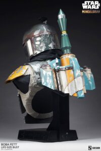 Descubre el apasionante mundo de Busto The Mandalorian Boba Fett 81 cm.