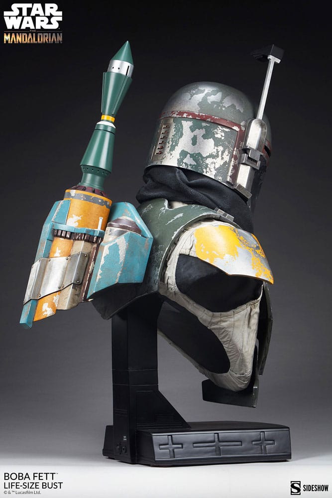 Descubre el apasionante mundo de Busto The Mandalorian Boba Fett 81 cm.