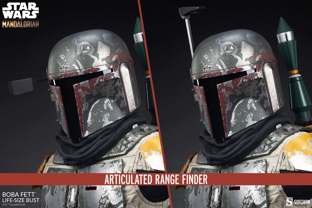 Descubre el apasionante mundo de Busto The Mandalorian Boba Fett 81 cm.