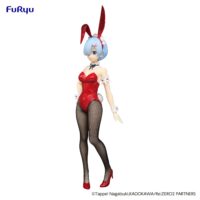 Descubre el apasionante mundo de Estatua ReZero BiCute Bunnies Rem Red.