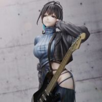 Descubre el apasionante mundo de Estatua Illustration Guitar Meimei Backless.