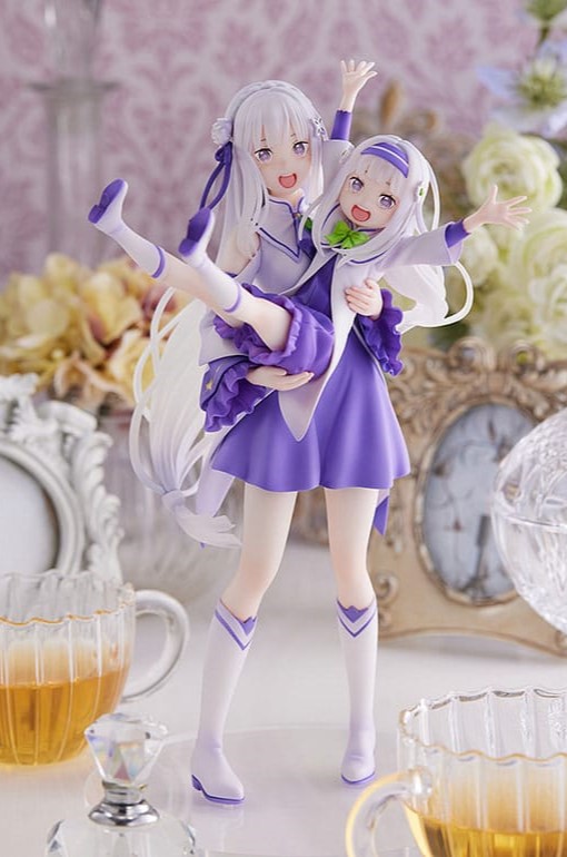 Estatua ReZero Emilia and Childhood Emilia