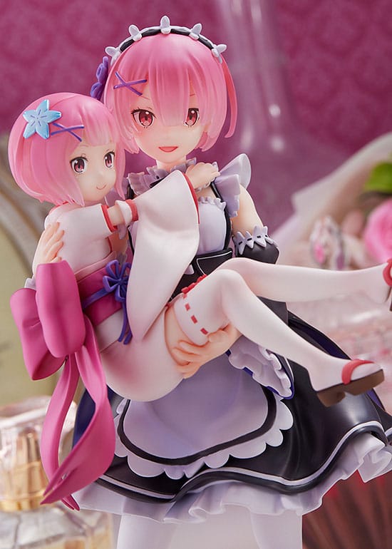 Descubre el apasionante mundo de Estatua ReZero Ram and Childhood Ram.