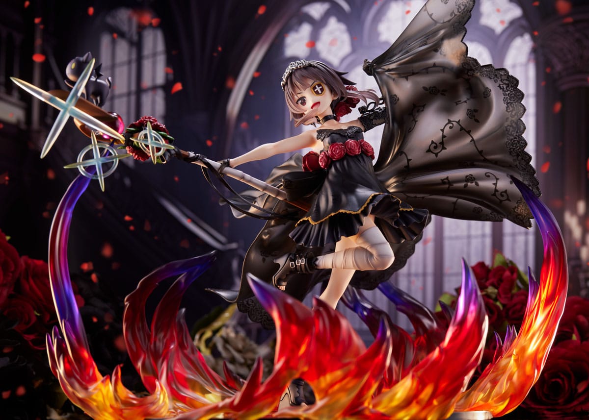Descubre el apasionante mundo de Estatua Megumin Black Rose Dress Version.