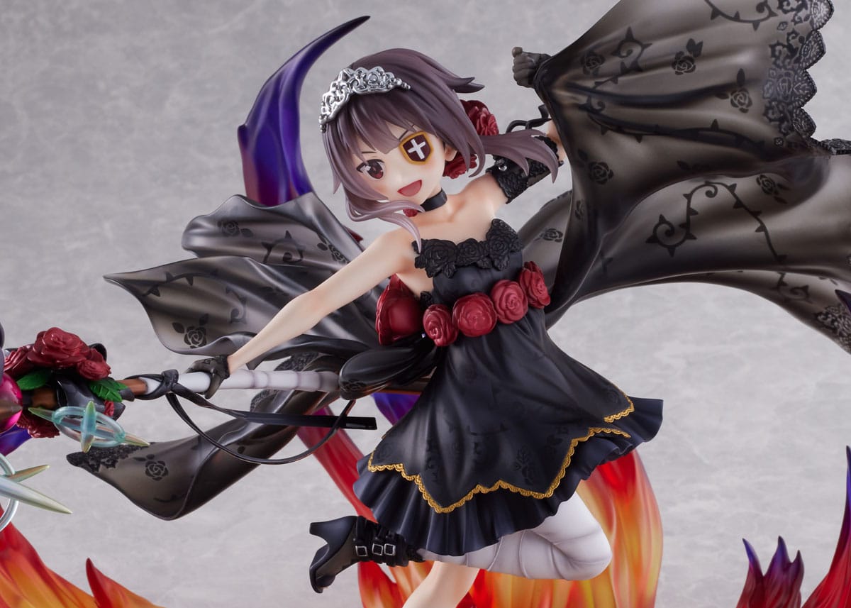 Descubre el apasionante mundo de Estatua Megumin Black Rose Dress Version.