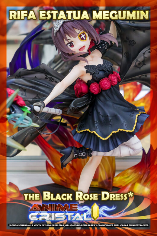 Rifa Estatua Megumin Black Rose Dress