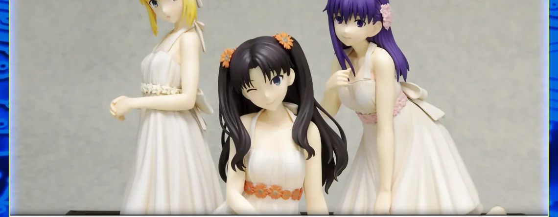 Las tres heroinas de Fate Stay Night Unlimited Blade Works con un fantastico vestido ligero de una pieza