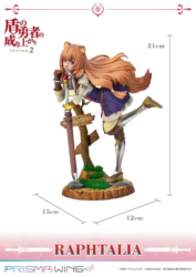 Descubre el apasionante mundo de Estatua Prisma Wing Raphtalia The Rising of the Shield Hero Season 2.