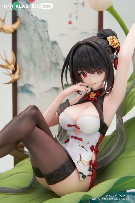 Estatua Date A Live Kurumi Tokisaki Ink Black China Dress Version