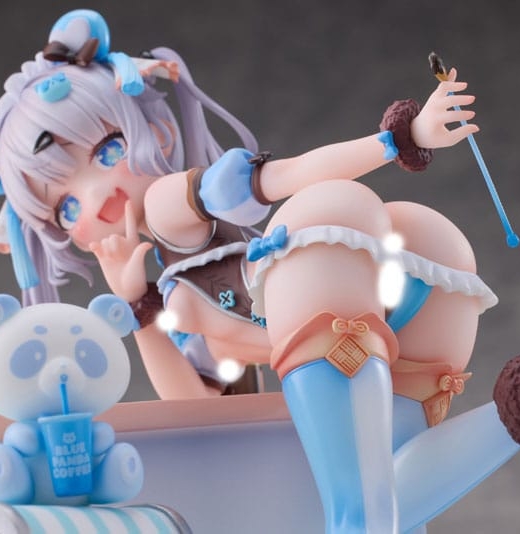 Descubre el apasionante mundo de Estatua Original Character Blue Panda Coffee.