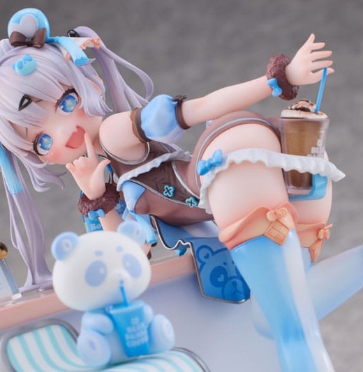 Descubre el apasionante mundo de Estatua Original Character Blue Panda Coffee.