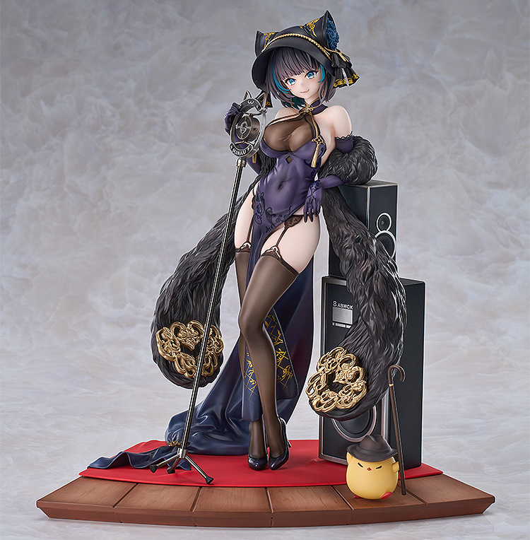 Descubre el apasionante mundo de Figura Cheshire Crooner Azur Lane Cait Sith.