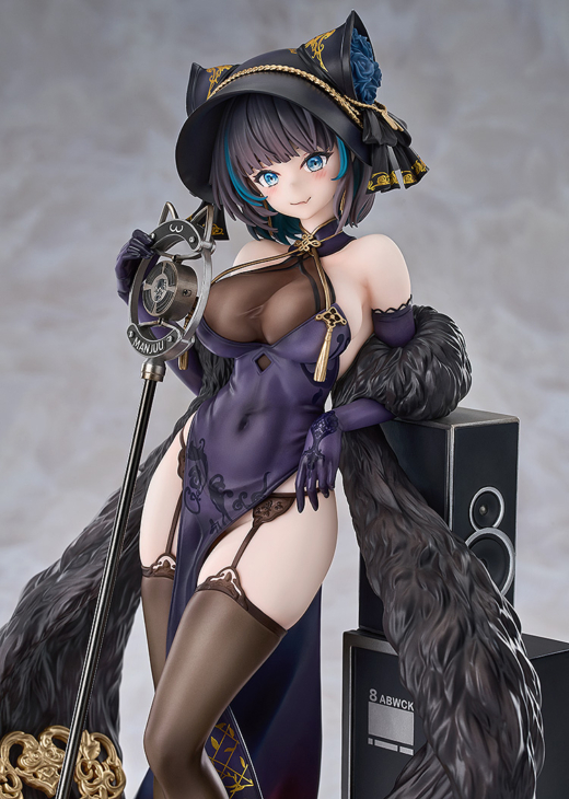 Descubre el apasionante mundo de Figura Cheshire Crooner Azur Lane Cait Sith.