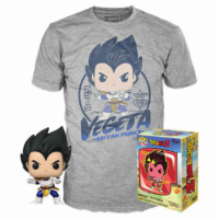 Descubre el apasionante mundo de Figura y Camiseta Dragon Ball Z Vegeta POP Set.