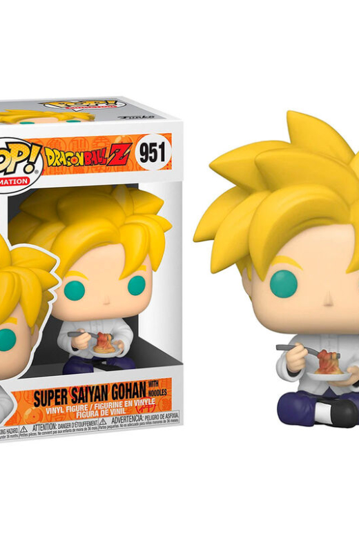 Descubre el apasionante mundo de Figura POP Dragon Ball Z Gohan Super Saiyan con Fideos.