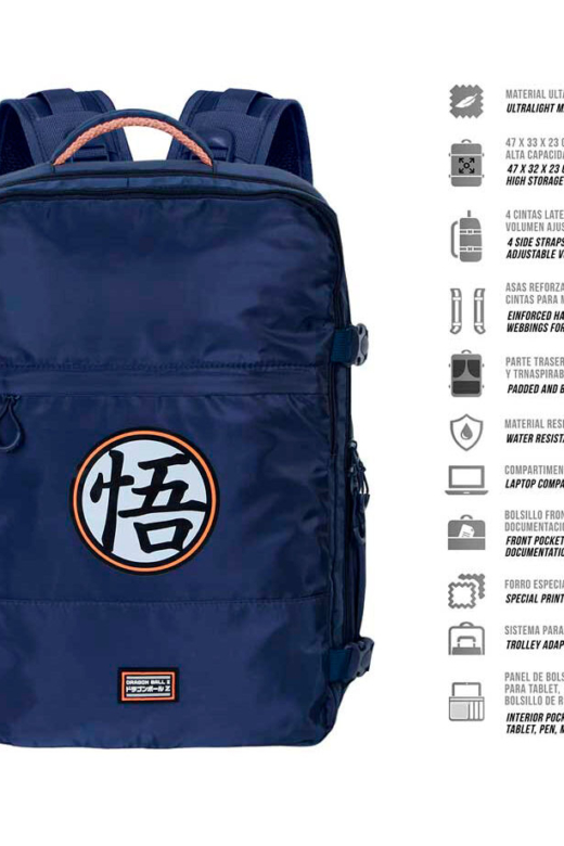 Descubre el apasionante mundo de Mochila Dragon Ball Z Symbol 49 cm.